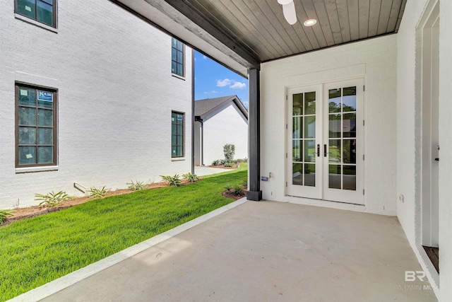 926 Inlet Cir, Gulf Shores, AL 36542 - view of patio / terrace featuring french doors