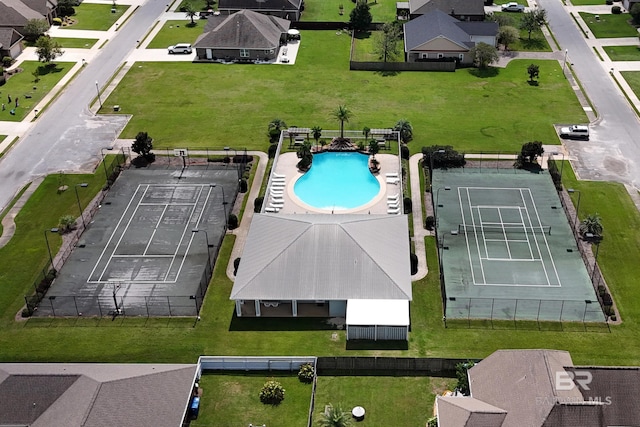 birds eye view of property