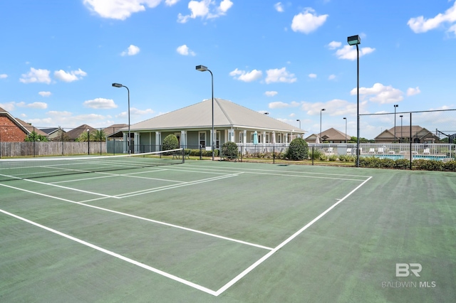 view of sport court