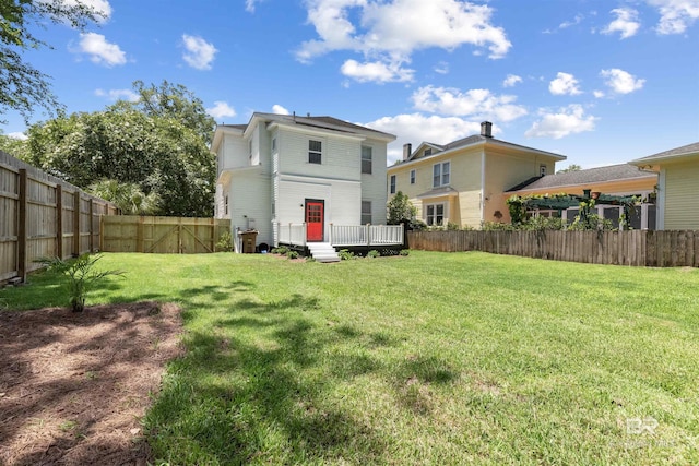 1206 Palmetto St, Mobile, AL 36604 - rear view of property with a deck