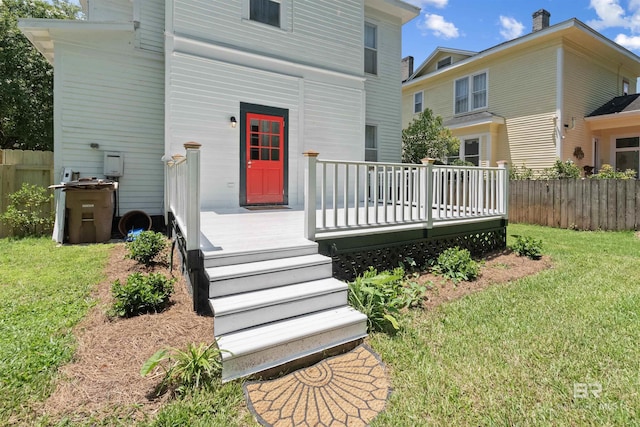 1206 Palmetto St, Mobile, AL 36604 - rear view of house with a deck