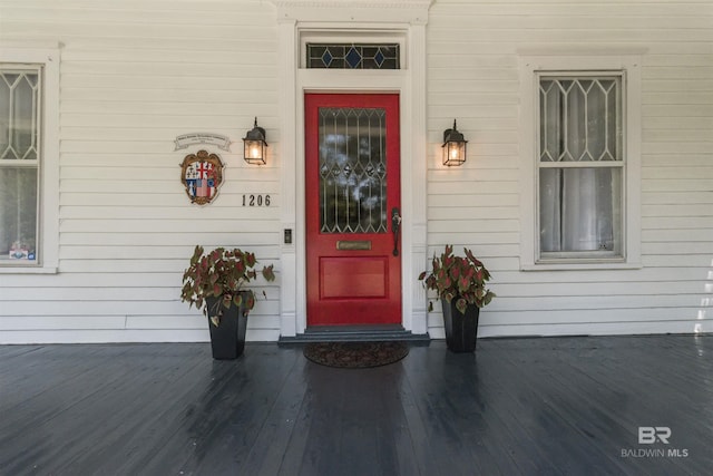 1206 Palmetto St, Mobile, AL 36604 - property entrance featuring covered porch