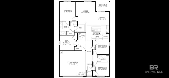 1044 Hayward Loop, Foley, AL 36535 - view of floor plan / room layout