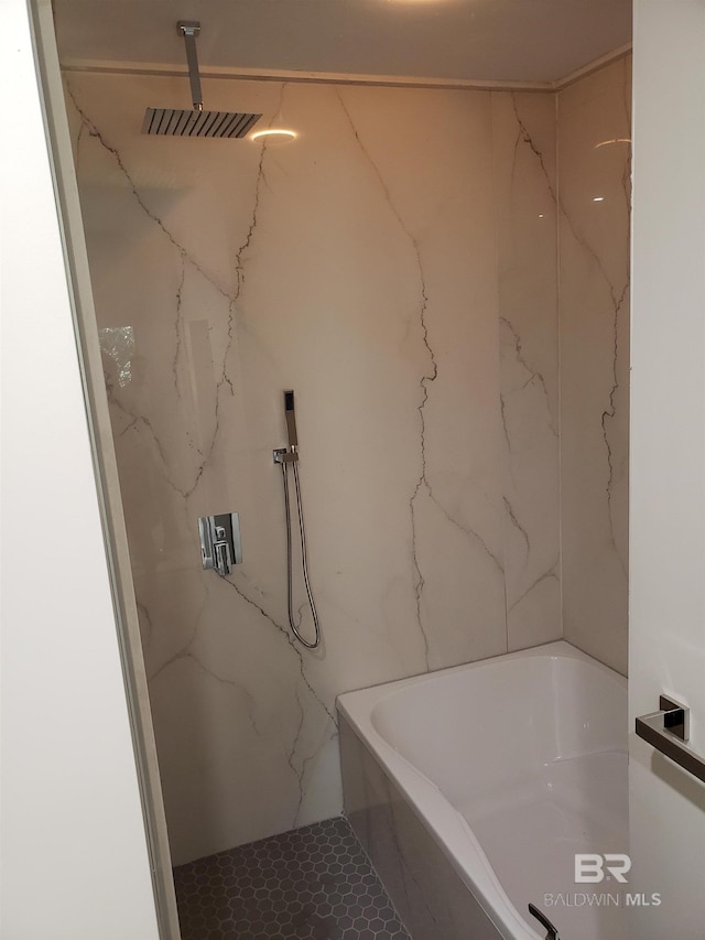 bathroom with a shower