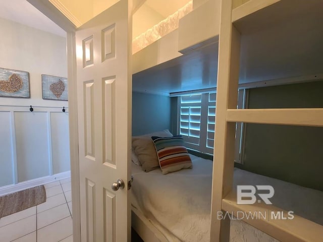 view of tiled bedroom