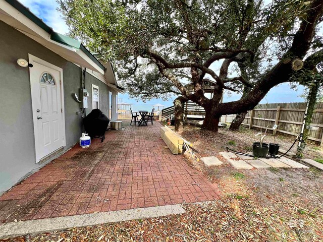 view of yard with a patio