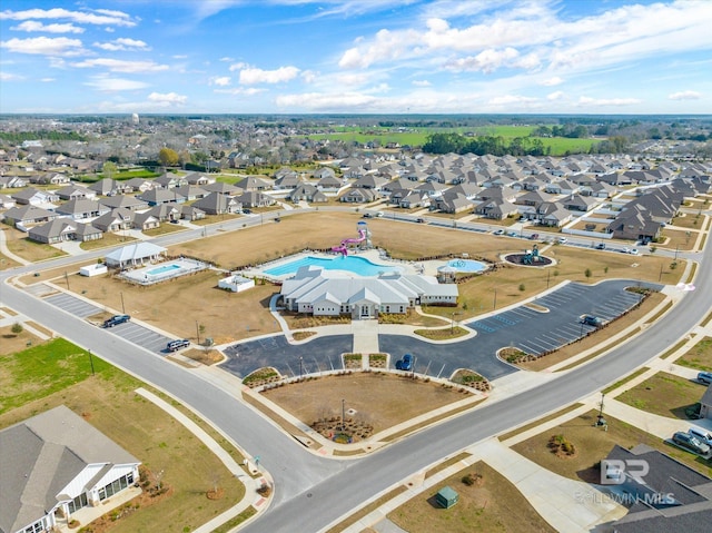 birds eye view of property featuring a residential view