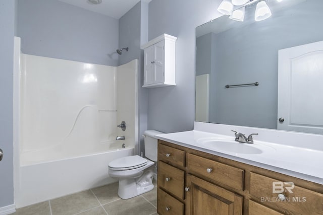 4005 Serene Ct, Foley, AL 36535 - bathroom featuring vanity, tile patterned floors, toilet, and tub / shower combination