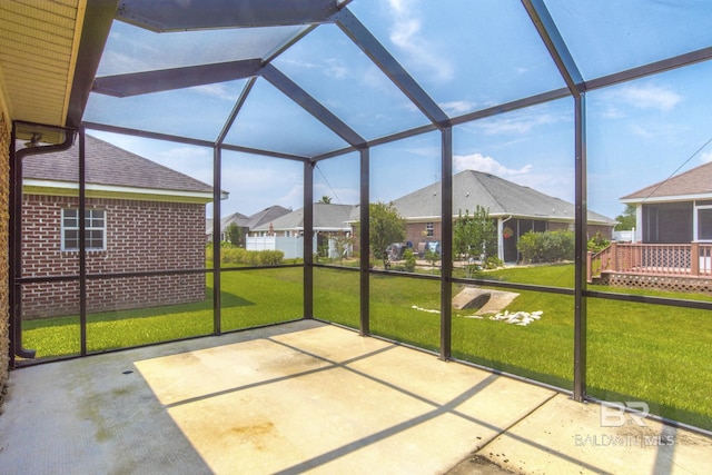 4005 Serene Ct, Foley, AL 36535 - unfurnished sunroom featuring a residential view