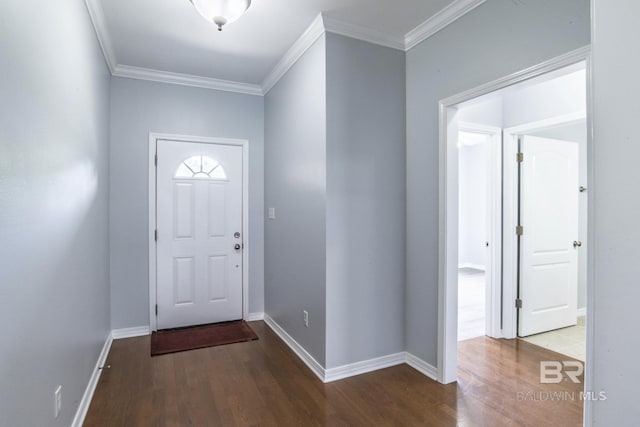 4005 Serene Ct, Foley, AL 36535 - entrance foyer with crown molding, wood finished floors, and baseboards