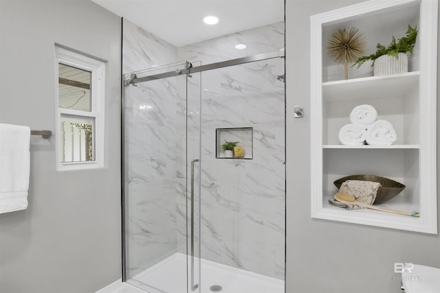300 Indian Creek Dr, Mobile, AL 36607 - full bathroom with a marble finish shower