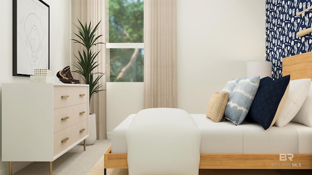 bedroom with carpet flooring