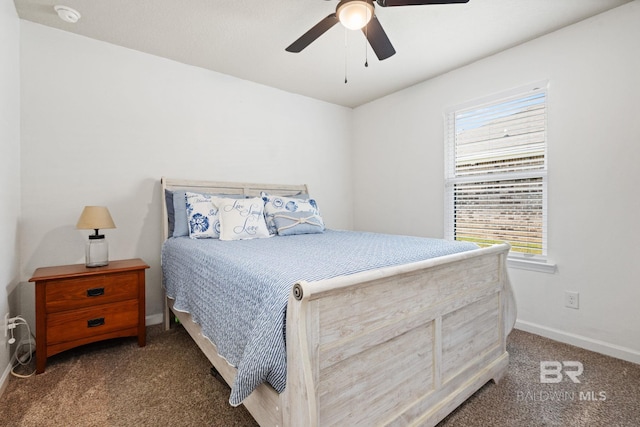 2526 E Windmere Dr, Semmes, AL 36575 - bedroom with carpet, baseboards, and a ceiling fan