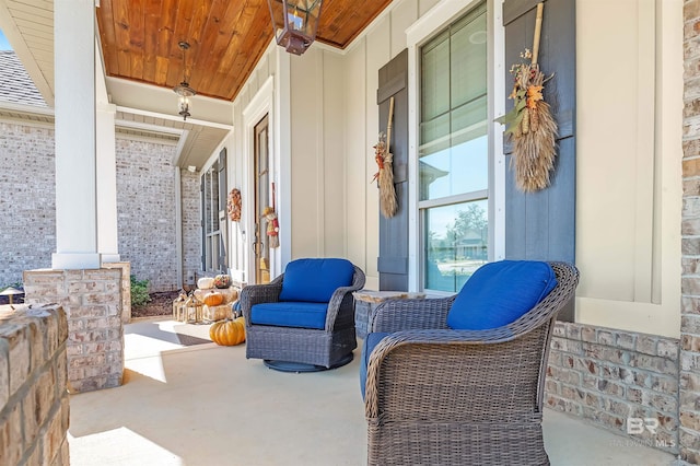 view of patio / terrace featuring a porch