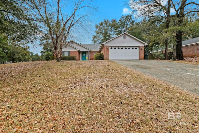 ranch-style home with a garage