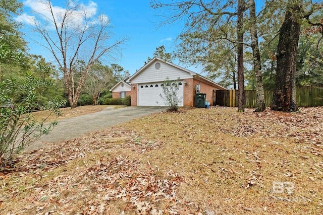 view of home's exterior featuring a garage