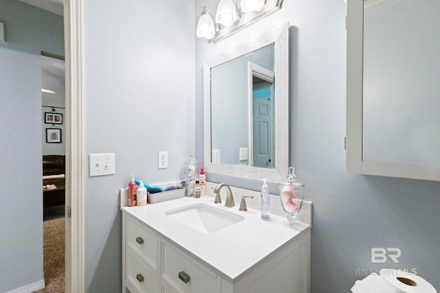 bathroom featuring vanity