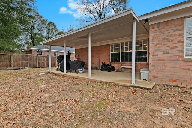 back of property featuring a patio area