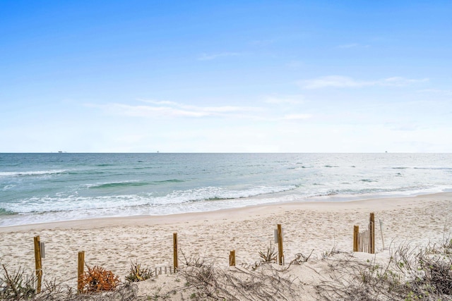 water view featuring a view of the beach