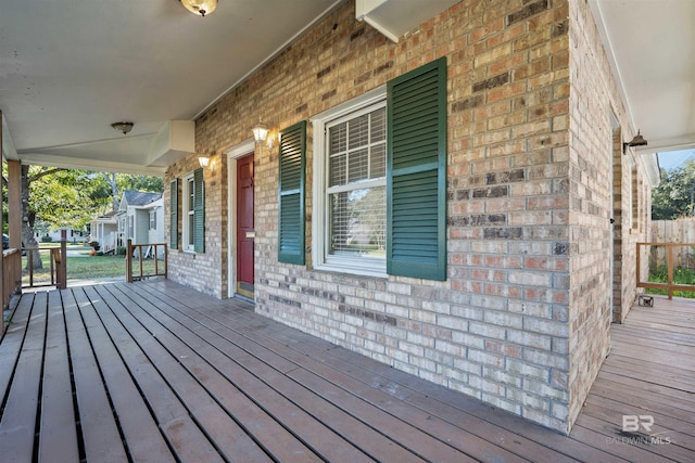 view of deck