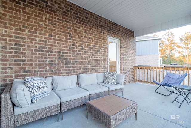 view of patio / terrace featuring outdoor lounge area