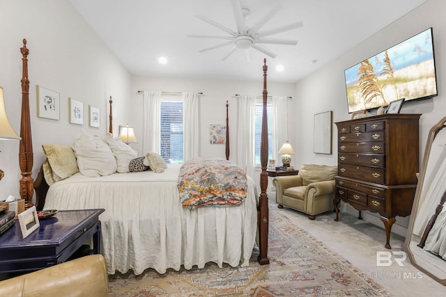 bedroom with carpet floors