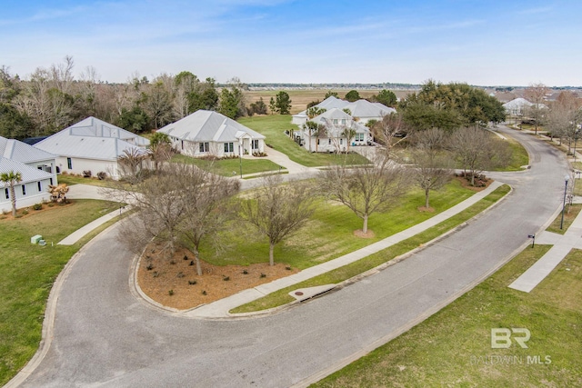 bird's eye view featuring a residential view