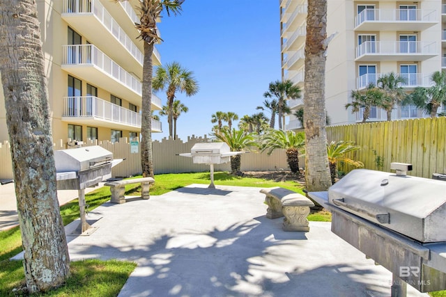 24900 Perdido Beach Blvd Unit 402, Orange Beach, AL 36561 - view of patio / terrace featuring fence and grilling area