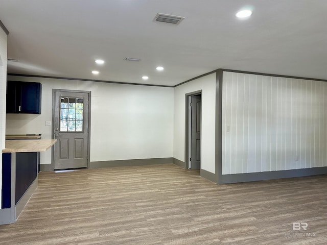 110 Lynnbrook Dr, Brewton, AL 36426 - interior space featuring crown molding and light hardwood / wood-style flooring
