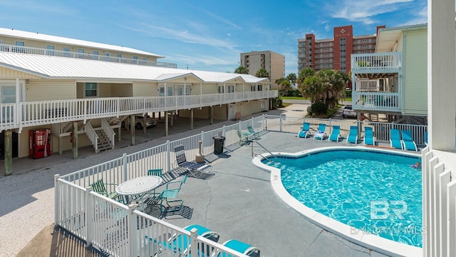 view of pool with a patio area