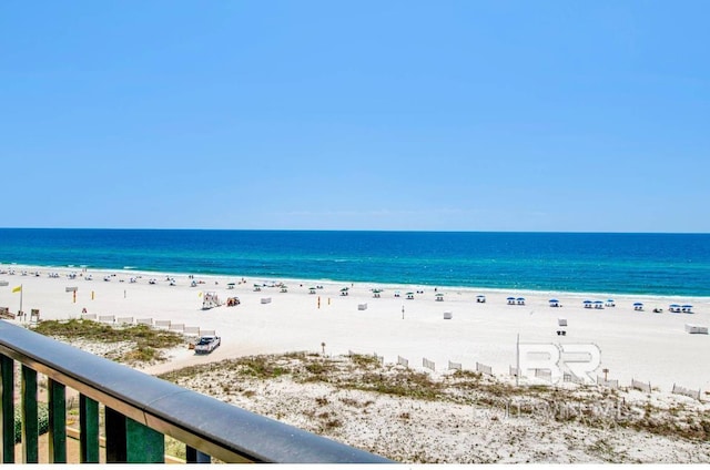 water view featuring a view of the beach