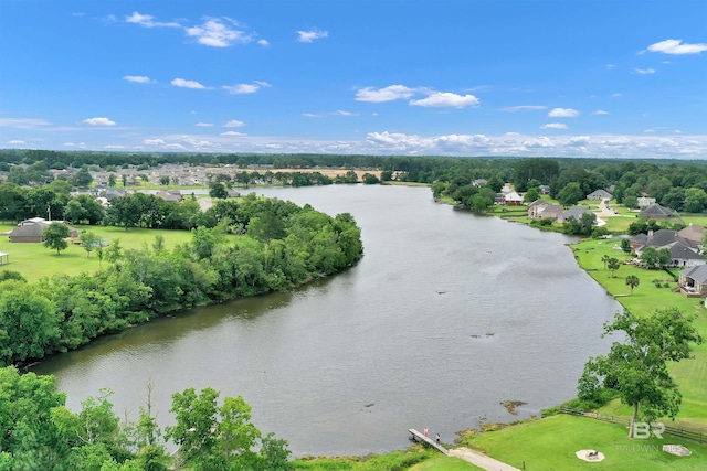 25697 Overlook Dr, Loxley, AL 36551 - bird's eye view of a large body of water and a tree filled landscape