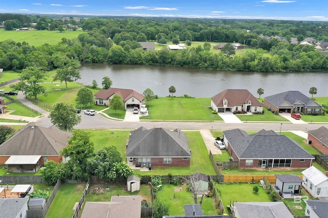 25697 Overlook Dr, Loxley, AL 36551 - aerial perspective of suburban area with a nearby body of water