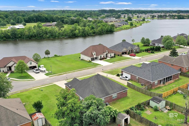 25697 Overlook Dr, Loxley, AL 36551 - aerial perspective of suburban area featuring a nearby body of water