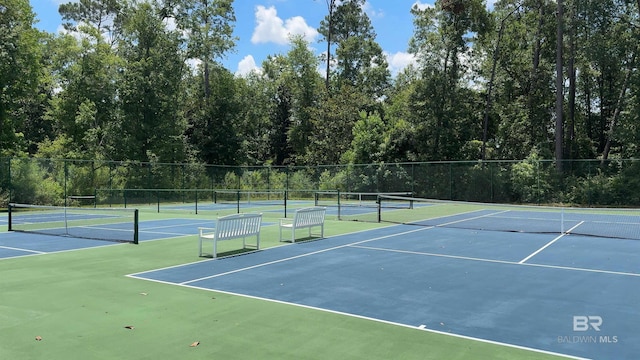 view of sport court featuring basketball court