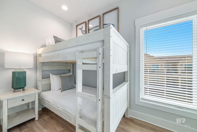 3238 Sea Horse Cir, Gulf Shores, AL 36542 - bedroom featuring recessed lighting, baseboards, and wood finished floors