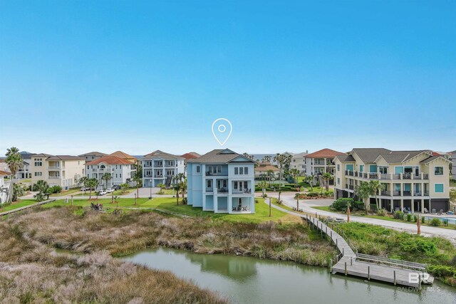 3238 Sea Horse Cir, Gulf Shores, AL 36542 - exterior space with a water view and a residential view