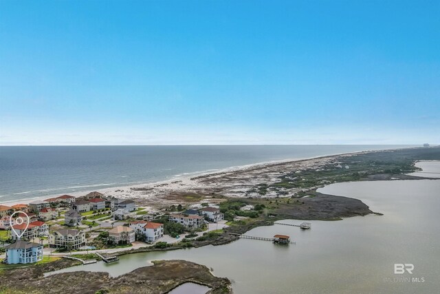 3238 Sea Horse Cir, Gulf Shores, AL 36542 - bird's eye view featuring a view of the beach and a water view