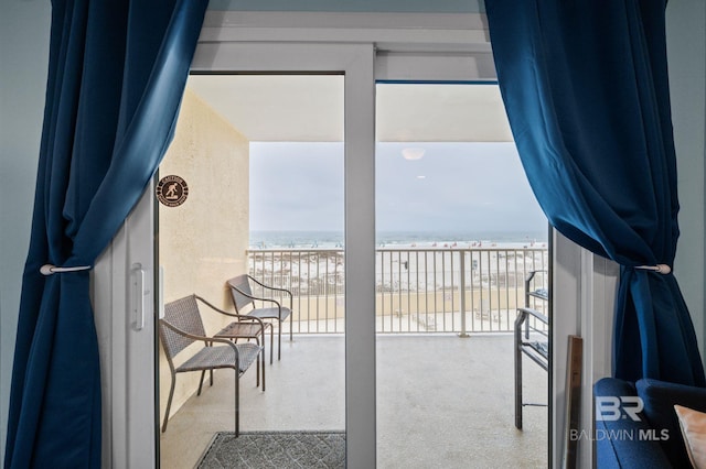 517 E Beach Blvd Unit 1B, Gulf Shores, AL 36542 - balcony with view of water and beach