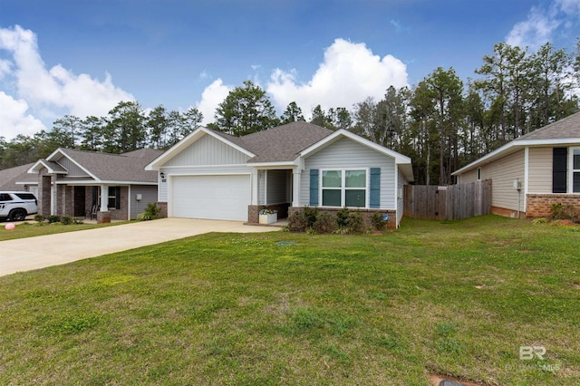 10804 Burlington Way, Mobile, AL 36608 - view of front facade featuring a garage, concrete driveway, brick siding, and roof with shingles
