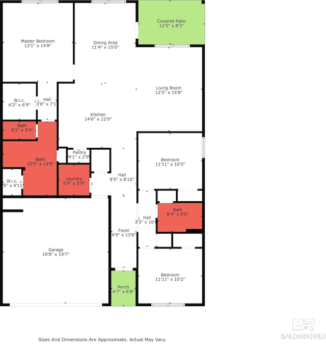 10804 Burlington Way, Mobile, AL 36608 - view of home floor plan