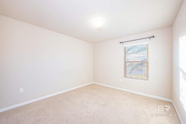 view of carpeted empty room