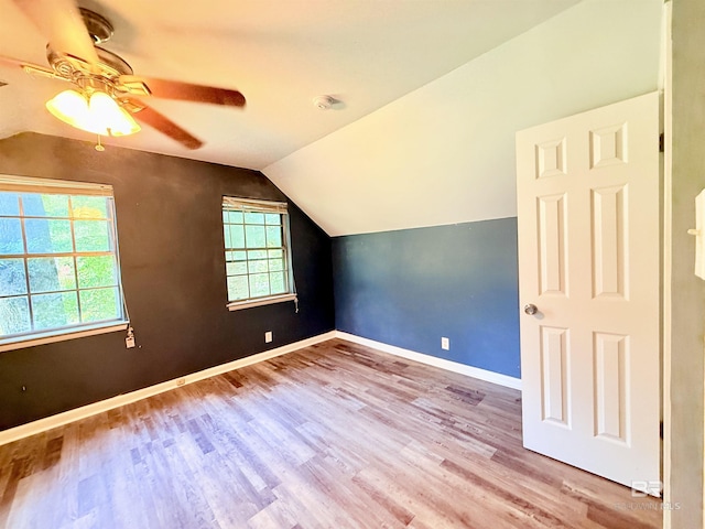 2371 Carriage Dr, Mobile, AL 36693 - bonus room with lofted ceiling, wood finished floors, and ceiling fan