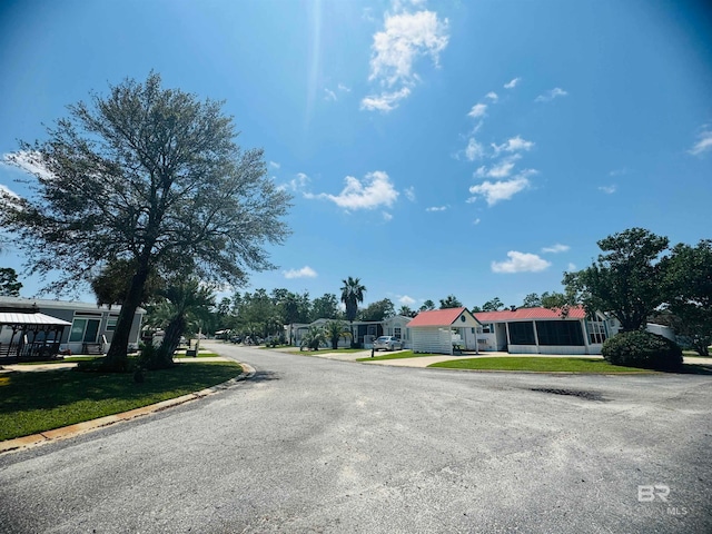 view of street with a residential view
