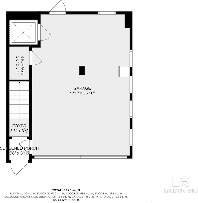 4672 Grander Ct Unit 15B, Orange Beach, AL 36561 - home floor plan