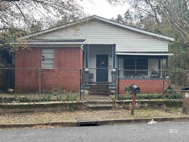 view of bungalow