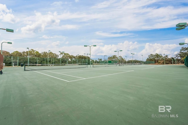 view of sport court