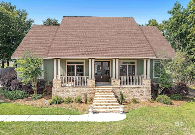 view of front of home with a porch