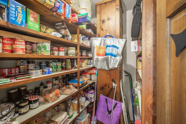 view of pantry