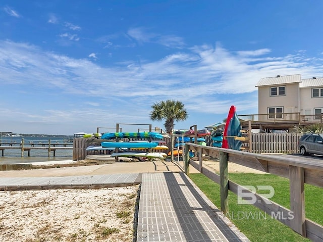 view of dock